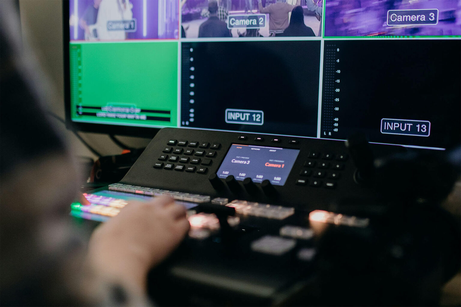 Technische Ausrüstung für professionelles Streaming
